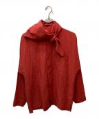 HOMME PLISSE ISSEY MIYAKEオム プリッセ イッセイ ミヤケ）の古着「STREAMLINE SHIRT（ストリームラインシャツ）」｜オレンジ