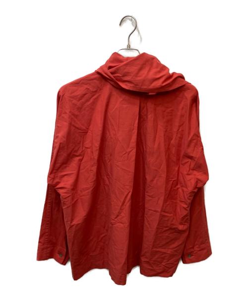 HOMME PLISSE ISSEY MIYAKE（オム プリッセ イッセイ ミヤケ）HOMME PLISSE ISSEY MIYAKE (オム プリッセ イッセイ ミヤケ) STREAMLINE SHIRT（ストリームラインシャツ） オレンジ サイズ:2の古着・服飾アイテム