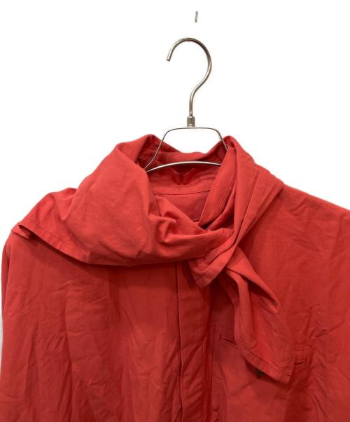 HOMME PLISSE ISSEY MIYAKE（オム プリッセ イッセイ ミヤケ）HOMME PLISSE ISSEY MIYAKE (オム プリッセ イッセイ ミヤケ) STREAMLINE SHIRT（ストリームラインシャツ） オレンジ サイズ:2の古着・服飾アイテム
