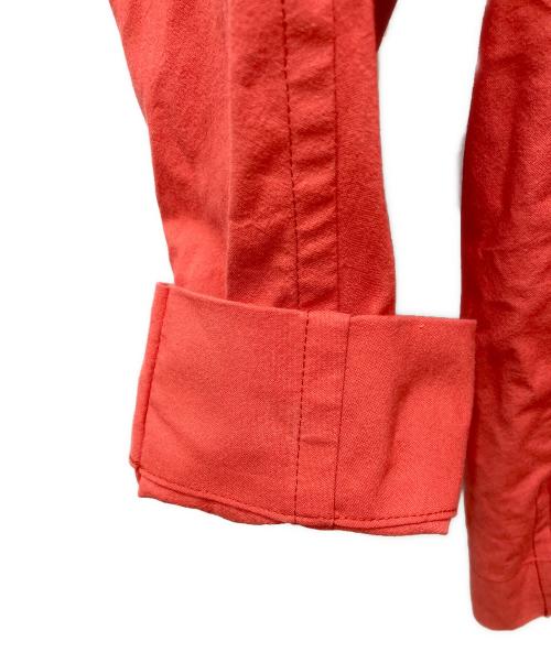 HOMME PLISSE ISSEY MIYAKE（オム プリッセ イッセイ ミヤケ）HOMME PLISSE ISSEY MIYAKE (オム プリッセ イッセイ ミヤケ) STREAMLINE SHIRT（ストリームラインシャツ） オレンジ サイズ:2の古着・服飾アイテム