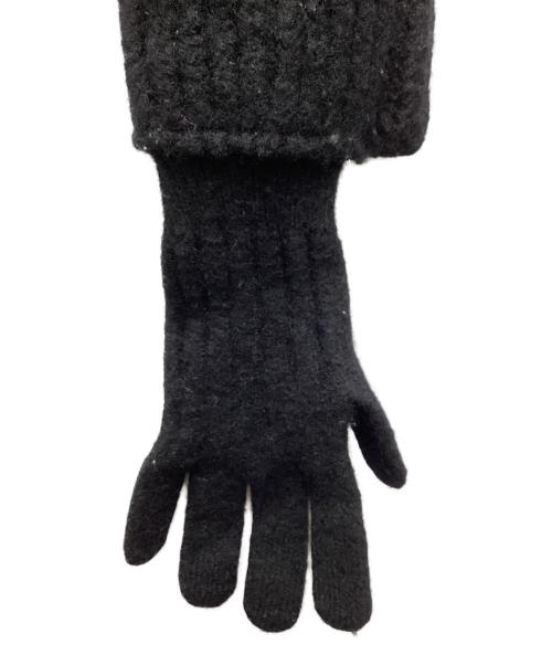 ISSEY MIYAKE（イッセイミヤケ）ISSEY MIYAKE (イッセイミヤケ) ウール グローブニット ニットボレロ ブラック サイズ:２の古着・服飾アイテム