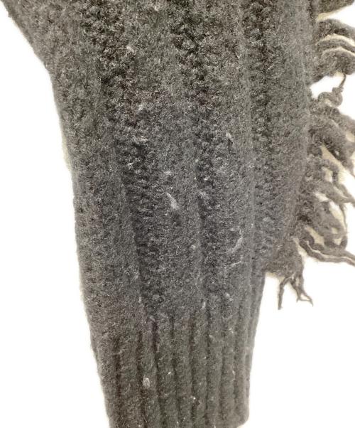 ISSEY MIYAKE（イッセイミヤケ）ISSEY MIYAKE (イッセイミヤケ) ウール グローブニット ニットボレロ ブラック サイズ:２の古着・服飾アイテム