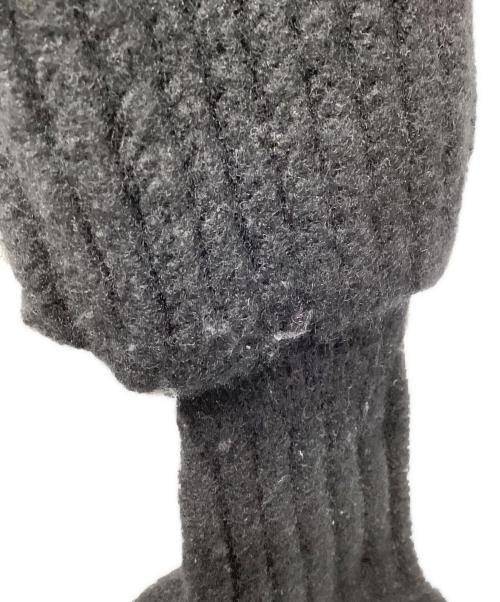 ISSEY MIYAKE（イッセイミヤケ）ISSEY MIYAKE (イッセイミヤケ) ウール グローブニット ニットボレロ ブラック サイズ:２の古着・服飾アイテム