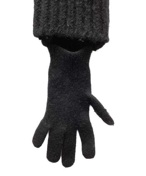 ISSEY MIYAKE（イッセイミヤケ）ISSEY MIYAKE (イッセイミヤケ) ウール グローブニット ニットボレロ ブラック サイズ:２の古着・服飾アイテム