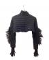 ISSEY MIYAKE (イッセイミヤケ) ウール グローブニット ニットボレロ ブラック サイズ:２：18000円