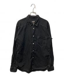 COMME des GARCONS HOMME DEUX（コムデギャルソン オム ドゥ）の古着「ガーメントダイ長袖シャツ」｜ブラック