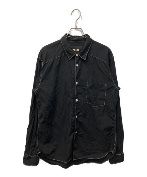 COMME des GARCONS HOMME DEUX（コムデギャルソン オム ドゥ）COMME des GARCONS HOMME DEUX (コムデギャルソン オム ドゥ) ガーメントダイ長袖シャツ ブラック サイズ:Ｓの古着・服飾アイテム