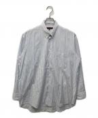 COMME des GARCONS HOMME DEUXコムデギャルソン オム ドゥ）の古着「ストライプBDシャツ」｜ブルー