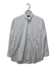 COMME des GARCONS HOMME DEUX（コムデギャルソン オム ドゥ）の古着「ストライプBDシャツ」｜ブルー