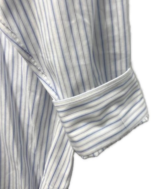COMME des GARCONS HOMME DEUX（コムデギャルソン オム ドゥ）COMME des GARCONS HOMME DEUX (コムデギャルソン オム ドゥ) ストライプBDシャツ ブルー サイズ:Mの古着・服飾アイテム