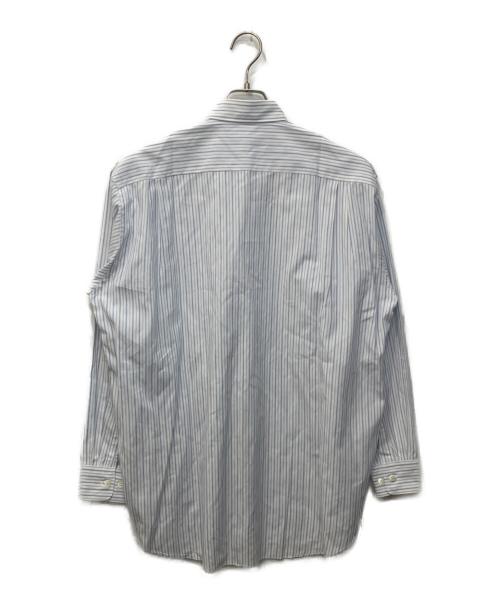 COMME des GARCONS HOMME DEUX（コムデギャルソン オム ドゥ）COMME des GARCONS HOMME DEUX (コムデギャルソン オム ドゥ) ストライプBDシャツ ブルー サイズ:Mの古着・服飾アイテム