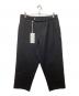 Graphpaper（グラフペーパー）の古着「Compact Ponte Wide Tapered Chef Pants/コンパクトポンチワイドテーパードシェフパンツ」｜ブラック