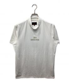 BRIEFING×WIND AND SEA（ブリーフィング×ウィンダンシー）の古着「TOUR HIGH NECK WDS/ツアーハイネックTシャツ」｜ホワイト