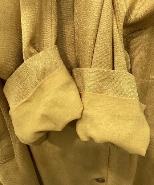 LOUNIE（ルーニー）LOUNIE (ルーニー) ベルテッドトレンチコート イエロー サイズ:38の古着・服飾アイテム