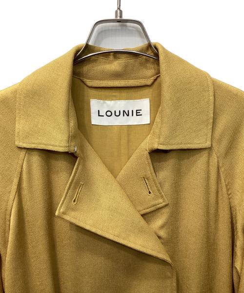 LOUNIE（ルーニー）LOUNIE (ルーニー) ベルテッドトレンチコート イエロー サイズ:38の古着・服飾アイテム