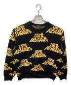 UNDERCOVER×SUPREMEアンダーカバー×シュプリーム）の古着「Public Enemy Sweater（パブリックエネミーセーター）」｜イエロー×ブラック