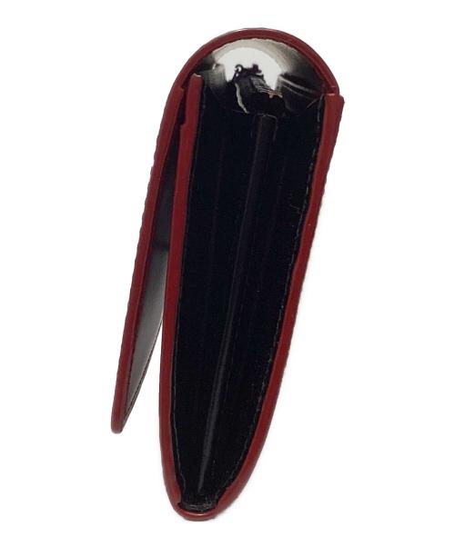 Vivienne Westwood（ヴィヴィアンウエストウッド）Vivienne Westwood (ヴィヴィアンウエストウッド) シンプル タイニーオーブ ウォレット レッド×ブラックの古着・服飾アイテム