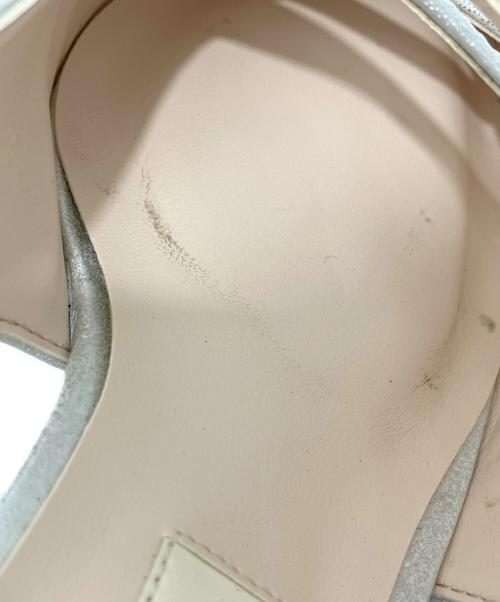 DIANA（ダイアナ）DIANA (ダイアナ) ポインテッドトゥストラップサンダル グレー サイズ:22ｃｍの古着・服飾アイテム