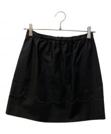 RED VALENTINO（レッドヴァレンティノ）の古着「Aラインスカート」｜ブラック