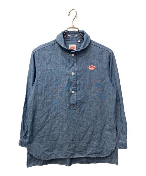 DANTON（ダントン）DANTON (ダントン) 丸襟プルオーバーシャツ インディゴ サイズ:36の古着・服飾アイテム