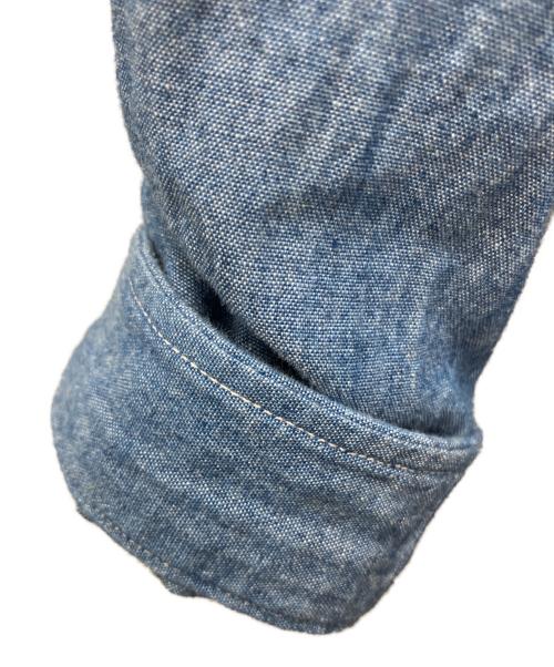DANTON（ダントン）DANTON (ダントン) 丸襟プルオーバーシャツ インディゴ サイズ:36の古着・服飾アイテム