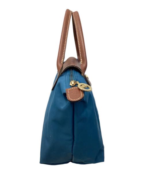 LONGCHAMP（ロンシャン）LONGCHAMP (ロンシャン) ルプリアージュハンドバッグ ブルーの古着・服飾アイテム