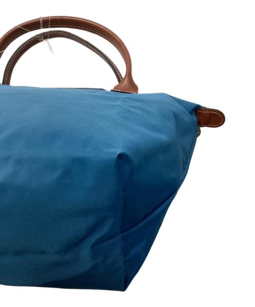 LONGCHAMP（ロンシャン）LONGCHAMP (ロンシャン) ルプリアージュハンドバッグ ブルーの古着・服飾アイテム