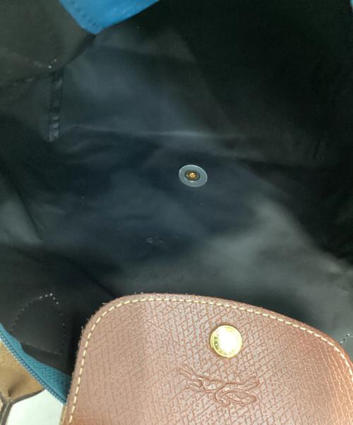 LONGCHAMP（ロンシャン）LONGCHAMP (ロンシャン) ルプリアージュハンドバッグ ブルーの古着・服飾アイテム