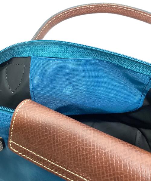 LONGCHAMP（ロンシャン）LONGCHAMP (ロンシャン) ルプリアージュハンドバッグ ブルーの古着・服飾アイテム