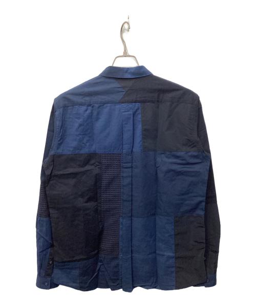 WHITE MOUNTAINEERING（ホワイトマウンテ二アニング）WHITE MOUNTAINEERING (ホワイトマウンテ二アニング) FRANKEN SHIRT/フランケンシャツ ネイビー サイズ:3の古着・服飾アイテム