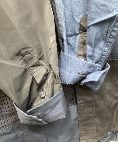 WHITE MOUNTAINEERING（ホワイトマウンテ二アニング）WHITE MOUNTAINEERING (ホワイトマウンテ二アニング) FRANKEN SHIRT/フランケンシャツ ネイビー サイズ:3の古着・服飾アイテム