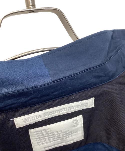 WHITE MOUNTAINEERING（ホワイトマウンテ二アニング）WHITE MOUNTAINEERING (ホワイトマウンテ二アニング) FRANKEN SHIRT/フランケンシャツ ネイビー サイズ:3の古着・服飾アイテム