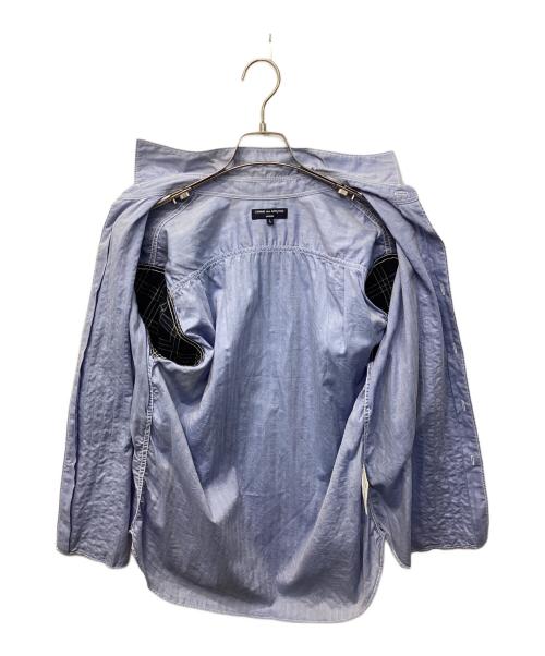 COMME des GARCONS HOMME（コムデギャルソン オム）COMME des GARCONS HOMME (コムデギャルソン オム) チェック切替SSタックシャツ ブルー サイズ:Lの古着・服飾アイテム
