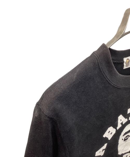 A BATHING APE（アベイシングエイプ）A BATHING APE (アベイシングエイプ) エイプヘッド カレッジロゴスウェット ブラック サイズ:Mの古着・服飾アイテム