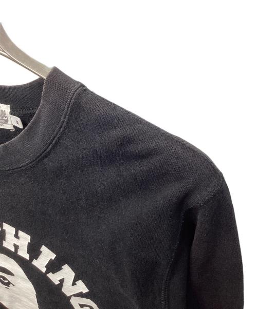 A BATHING APE（アベイシングエイプ）A BATHING APE (アベイシングエイプ) エイプヘッド カレッジロゴスウェット ブラック サイズ:Mの古着・服飾アイテム