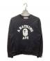 A BATHING APE（アベイシングエイプ）の古着「エイプヘッド カレッジロゴスウェット」｜ブラック