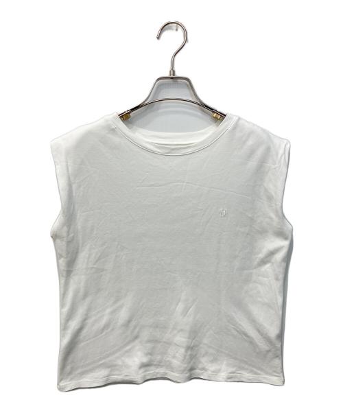 HER LIP TO（ハーリップトゥ）Her lip to (ハーリップトゥ) Everyday French Sleeve Tee/エブリデイフレンチスリーブティー ホワイト サイズ:FREEの古着・服飾アイテム