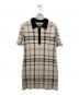 Her lip to（ハーリップトゥ）の古着「Trois Logo Knit Mini Dress/トロワロゴニットミニドレス」｜ブラック×ベージュ