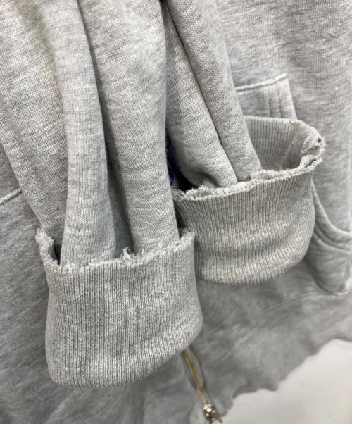 LOOPWHEELER（ループウィラー）LOOPWHEELER (ループウィラー) ダメージダブルジップパーカー グレー サイズ:Mの古着・服飾アイテム