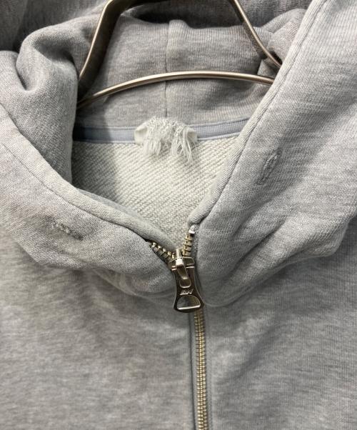 LOOPWHEELER（ループウィラー）LOOPWHEELER (ループウィラー) ダメージダブルジップパーカー グレー サイズ:Mの古着・服飾アイテム