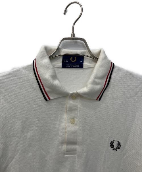FRED PERRY（フレッドペリー）FRED PERRY (フレッドペリー) 鹿の子ポロシャツ ホワイト サイズ:38の古着・服飾アイテム