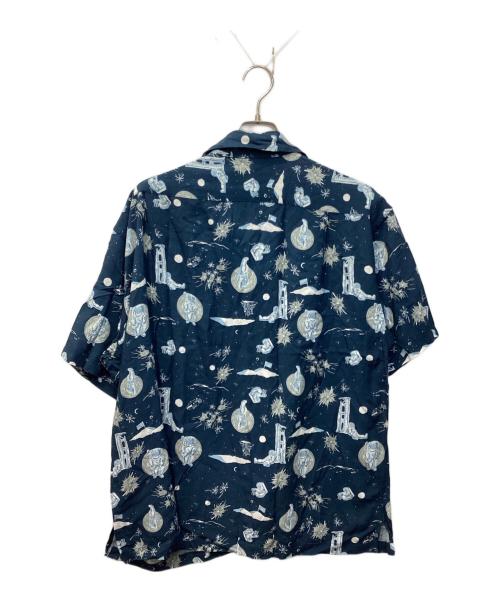 DAN（ダン）DAN (ダン) Space Aloha Shirt ブルー サイズ:Lの古着・服飾アイテム