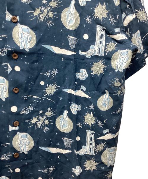 DAN（ダン）DAN (ダン) Space Aloha Shirt ブルー サイズ:Lの古着・服飾アイテム