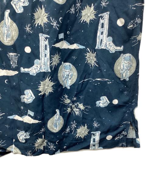 DAN（ダン）DAN (ダン) Space Aloha Shirt ブルー サイズ:Lの古着・服飾アイテム