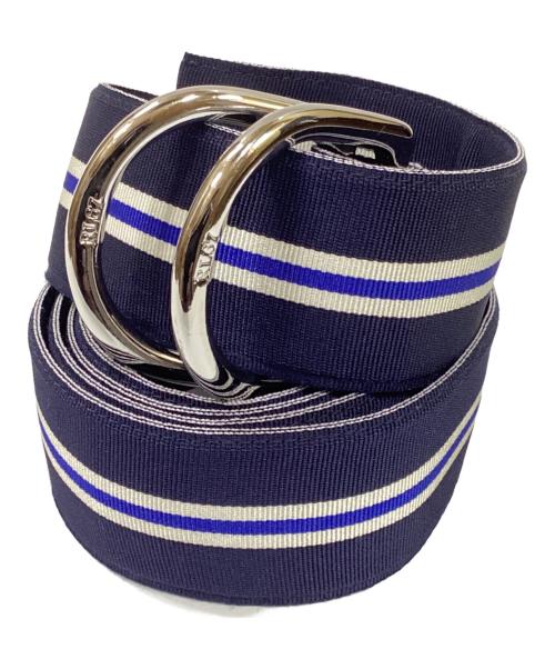 POLO RALPH LAUREN（ポロ・ラルフローレン）POLO RALPH LAUREN (ポロ・ラルフローレン) ダブルリングベルト ブルーの古着・服飾アイテム