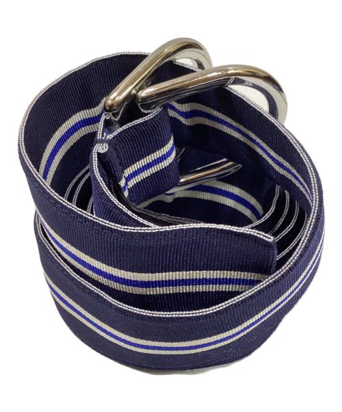 POLO RALPH LAUREN（ポロ・ラルフローレン）POLO RALPH LAUREN (ポロ・ラルフローレン) ダブルリングベルト ブルーの古着・服飾アイテム