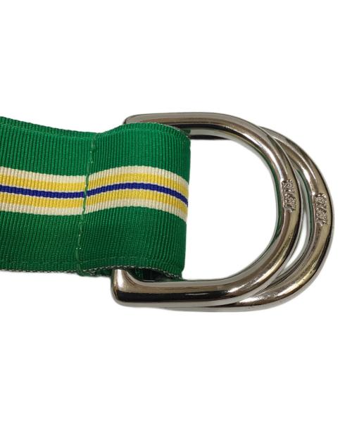 POLO RALPH LAUREN（ポロ・ラルフローレン）POLO RALPH LAUREN (ポロ・ラルフローレン) ダブルリングベルト グリーンの古着・服飾アイテム