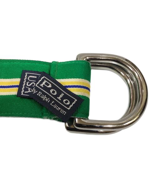 POLO RALPH LAUREN（ポロ・ラルフローレン）POLO RALPH LAUREN (ポロ・ラルフローレン) ダブルリングベルト グリーンの古着・服飾アイテム