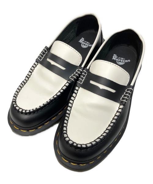 Dr.Martens（ドクターマーチン）Dr.Martens (ドクターマーチン) PENTON/ペントントーンローファー ブラック×ホワイト サイズ:UK4の古着・服飾アイテム