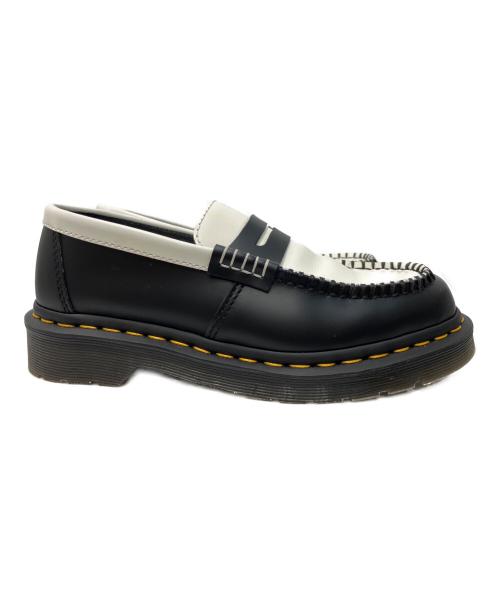 Dr.Martens（ドクターマーチン）Dr.Martens (ドクターマーチン) PENTON/ペントントーンローファー ブラック×ホワイト サイズ:UK4の古着・服飾アイテム